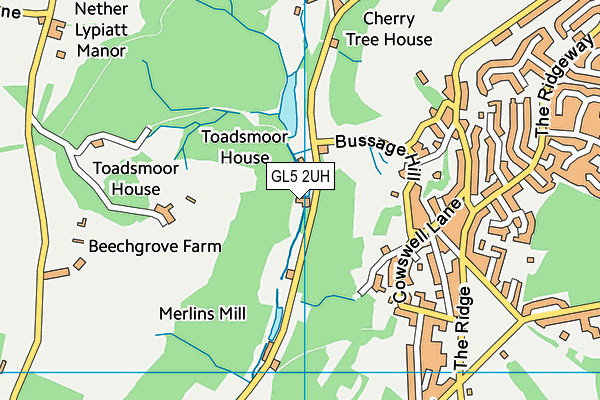 GL5 2UH map - OS VectorMap District (Ordnance Survey)