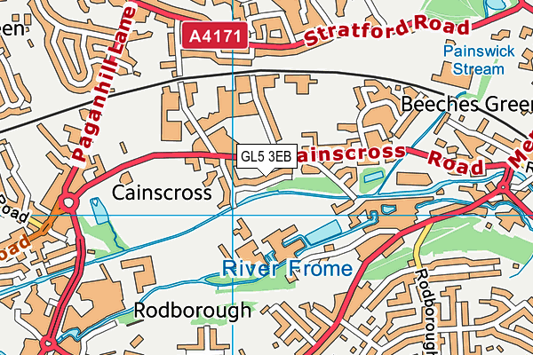 GL5 3EB map - OS VectorMap District (Ordnance Survey)