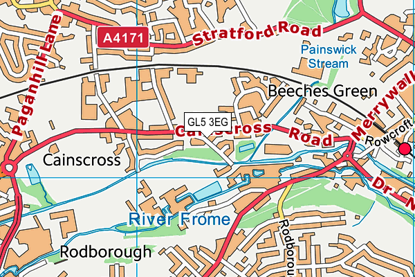 GL5 3EG map - OS VectorMap District (Ordnance Survey)