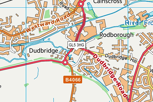 GL5 3HG map - OS VectorMap District (Ordnance Survey)