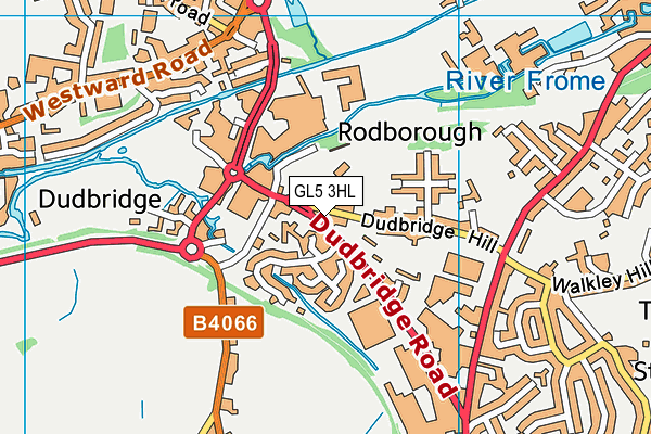 GL5 3HL map - OS VectorMap District (Ordnance Survey)