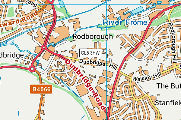 GL5 3HW map - OS VectorMap District (Ordnance Survey)