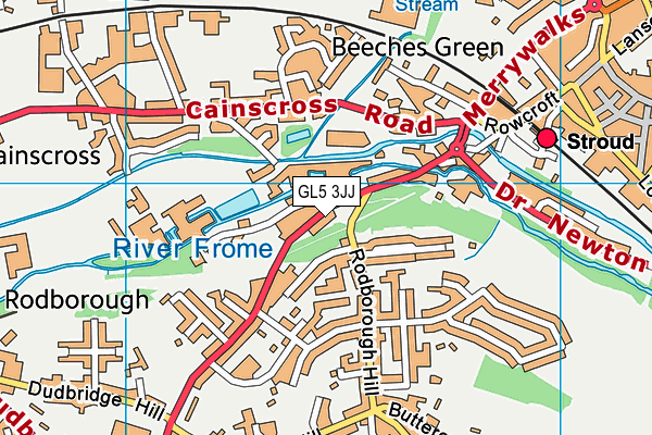 GL5 3JJ map - OS VectorMap District (Ordnance Survey)