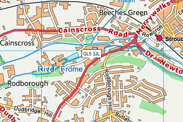 GL5 3JL map - OS VectorMap District (Ordnance Survey)