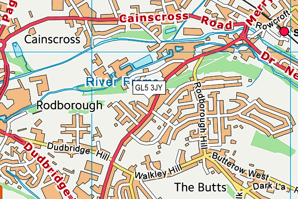 GL5 3JY map - OS VectorMap District (Ordnance Survey)