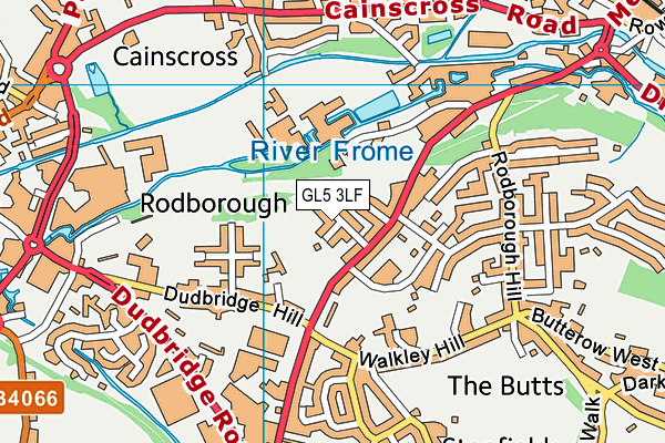 GL5 3LF map - OS VectorMap District (Ordnance Survey)