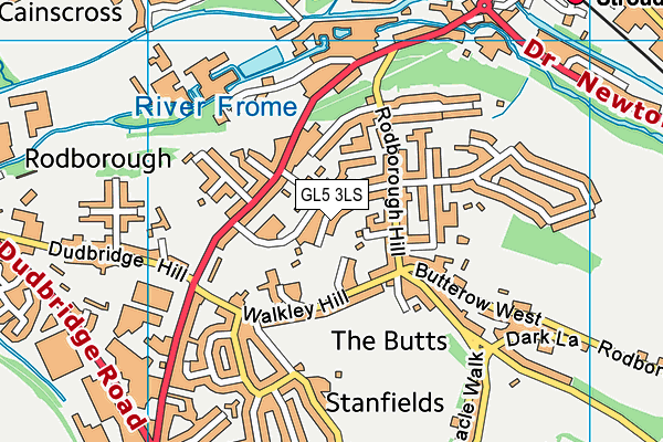 GL5 3LS map - OS VectorMap District (Ordnance Survey)