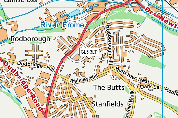 GL5 3LT map - OS VectorMap District (Ordnance Survey)