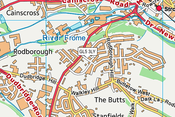 GL5 3LY map - OS VectorMap District (Ordnance Survey)