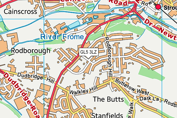 GL5 3LZ map - OS VectorMap District (Ordnance Survey)