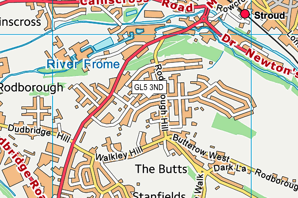 GL5 3ND map - OS VectorMap District (Ordnance Survey)