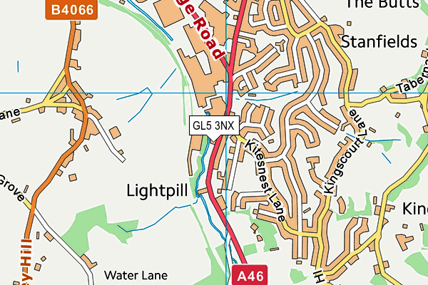 GL5 3NX map - OS VectorMap District (Ordnance Survey)