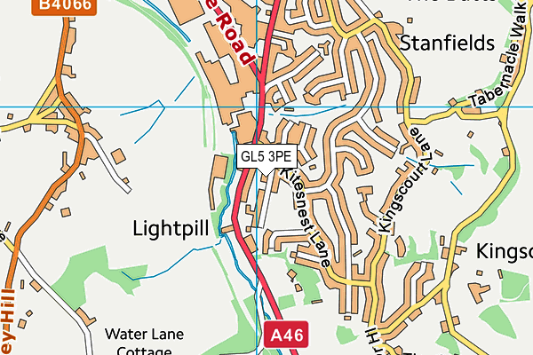 GL5 3PE map - OS VectorMap District (Ordnance Survey)