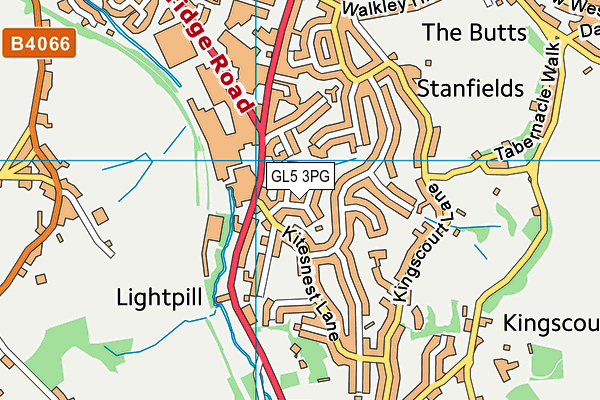 GL5 3PG map - OS VectorMap District (Ordnance Survey)