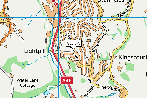 GL5 3PJ map - OS VectorMap District (Ordnance Survey)