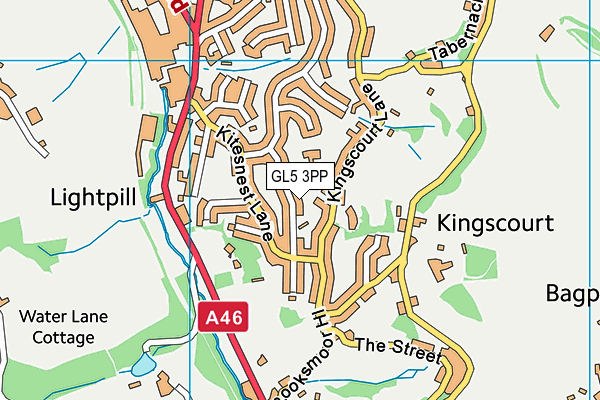 GL5 3PP map - OS VectorMap District (Ordnance Survey)