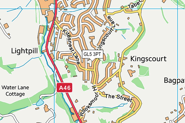 GL5 3PT map - OS VectorMap District (Ordnance Survey)