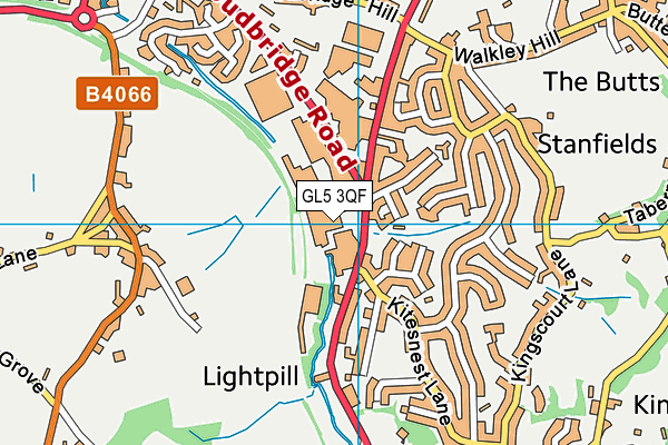 GL5 3QF map - OS VectorMap District (Ordnance Survey)