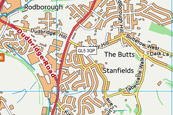 GL5 3QP map - OS VectorMap District (Ordnance Survey)