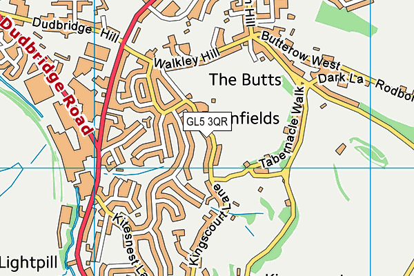 GL5 3QR map - OS VectorMap District (Ordnance Survey)