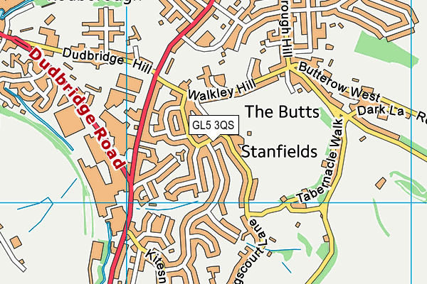 GL5 3QS map - OS VectorMap District (Ordnance Survey)