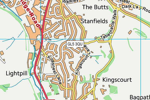 GL5 3QU map - OS VectorMap District (Ordnance Survey)