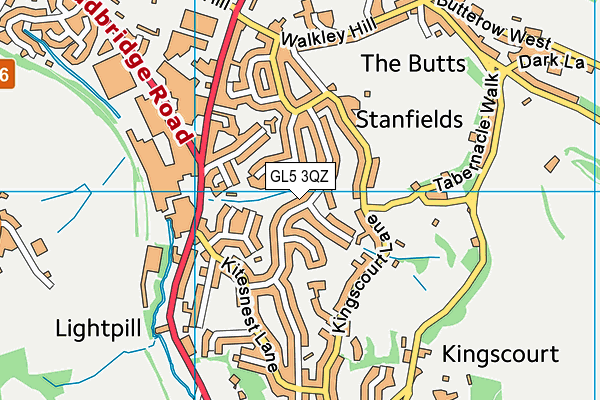 GL5 3QZ map - OS VectorMap District (Ordnance Survey)