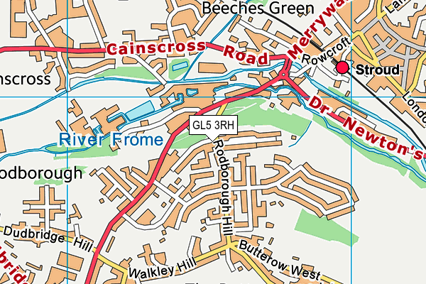 GL5 3RH map - OS VectorMap District (Ordnance Survey)