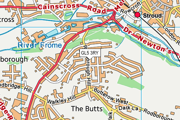 GL5 3RY map - OS VectorMap District (Ordnance Survey)