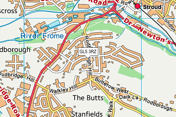 GL5 3RZ map - OS VectorMap District (Ordnance Survey)