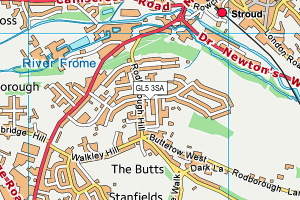 GL5 3SA map - OS VectorMap District (Ordnance Survey)