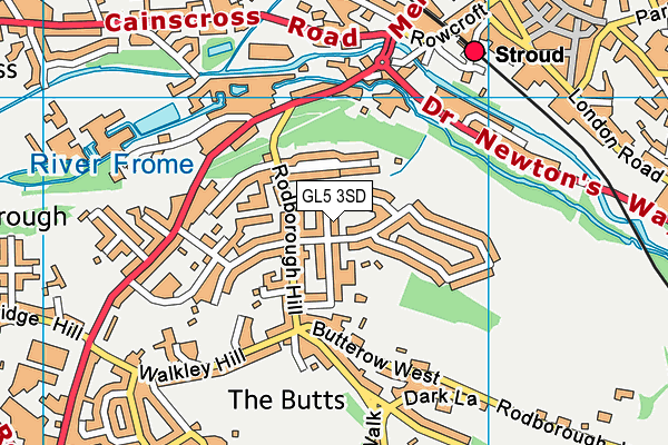 GL5 3SD map - OS VectorMap District (Ordnance Survey)