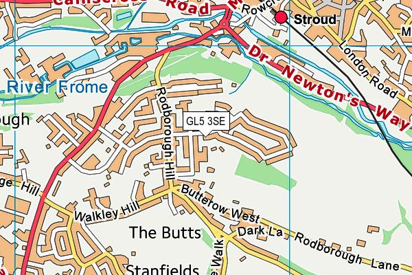 GL5 3SE map - OS VectorMap District (Ordnance Survey)