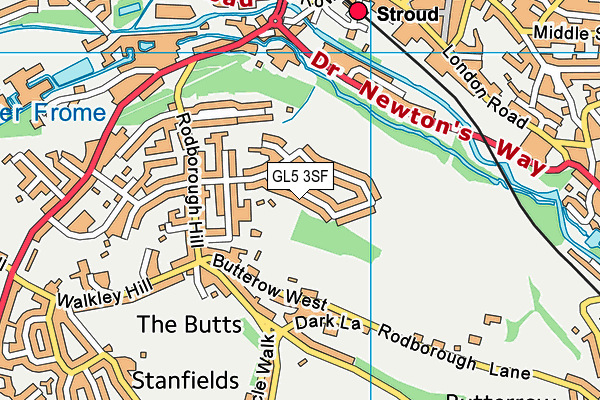 GL5 3SF map - OS VectorMap District (Ordnance Survey)