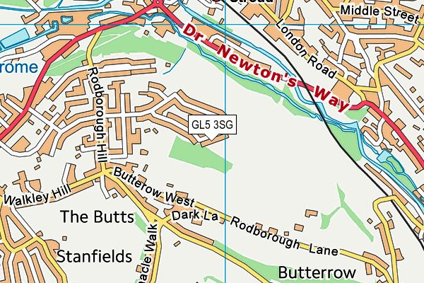 GL5 3SG map - OS VectorMap District (Ordnance Survey)