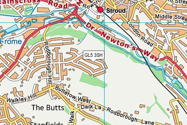 GL5 3SH map - OS VectorMap District (Ordnance Survey)