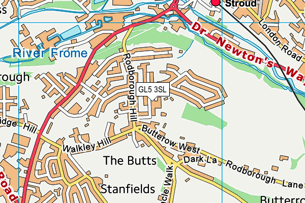 GL5 3SL map - OS VectorMap District (Ordnance Survey)