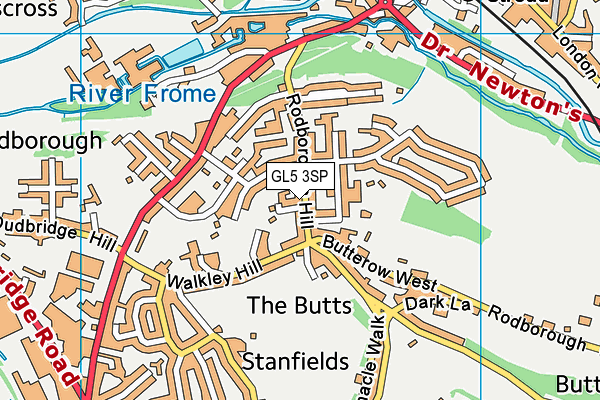 GL5 3SP map - OS VectorMap District (Ordnance Survey)