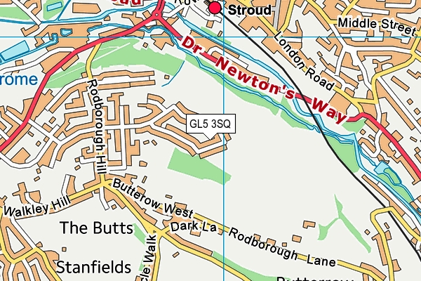 GL5 3SQ map - OS VectorMap District (Ordnance Survey)