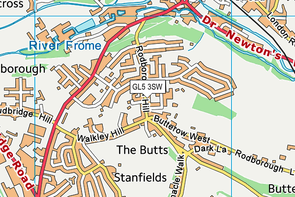 GL5 3SW map - OS VectorMap District (Ordnance Survey)