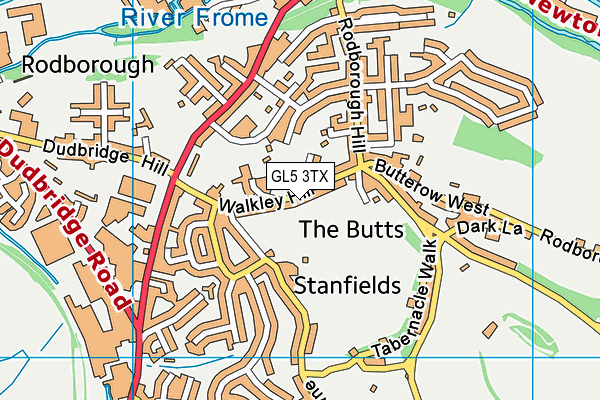 GL5 3TX map - OS VectorMap District (Ordnance Survey)