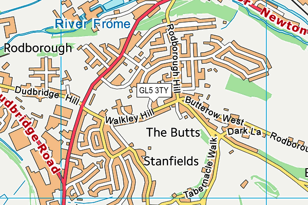 GL5 3TY map - OS VectorMap District (Ordnance Survey)