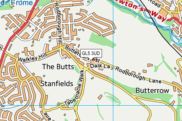 GL5 3UD map - OS VectorMap District (Ordnance Survey)