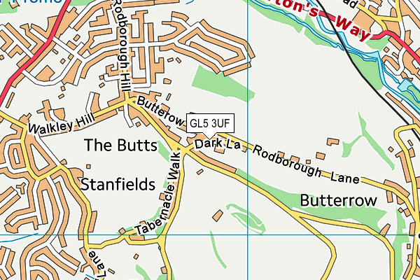 GL5 3UF map - OS VectorMap District (Ordnance Survey)