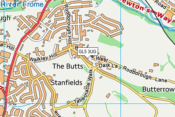 GL5 3UG map - OS VectorMap District (Ordnance Survey)