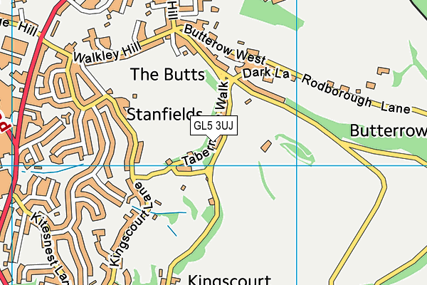 GL5 3UJ map - OS VectorMap District (Ordnance Survey)