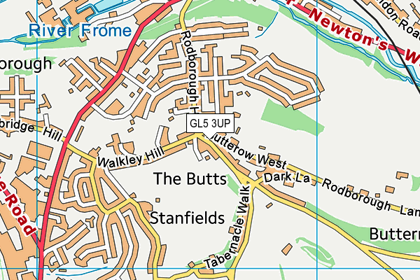 GL5 3UP map - OS VectorMap District (Ordnance Survey)