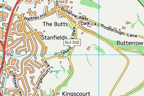 GL5 3UQ map - OS VectorMap District (Ordnance Survey)