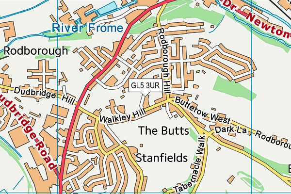 GL5 3UR map - OS VectorMap District (Ordnance Survey)