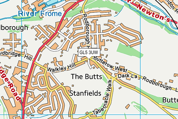 GL5 3UW map - OS VectorMap District (Ordnance Survey)